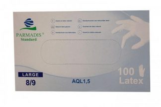 Gants latex naturel standard 9/10 extra-large Parmadis
