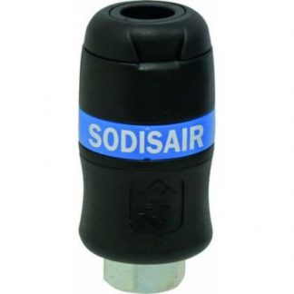 Coupleur pneumatique femelle - grand debit - filetage femelle - 1/4"