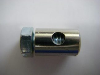 Serre-cable cylindrique Ø6 mm - l totale. 12 mm - passage de câble Ø2.5 mm