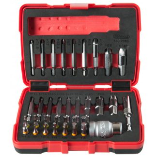 COFFRET D'EMBOUTS D'EXTRACTION POUR VIS TORX® ET 6 PANS, 34 PIECES - KSTOOLS - 150.7060