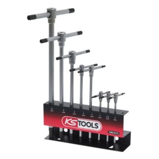 PRESENTOIR DE CLES 6 PANS A POIGNEE EN T - 8 PIECES - AVEC PRESENTOIR - KSTOOLS - REF 158.5111